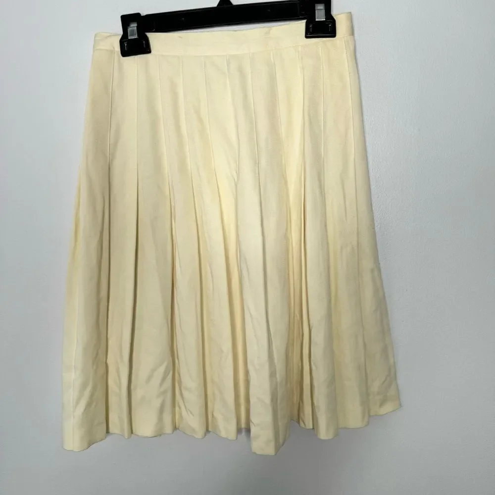 norton mcnaughton cream midi skirt size 10
